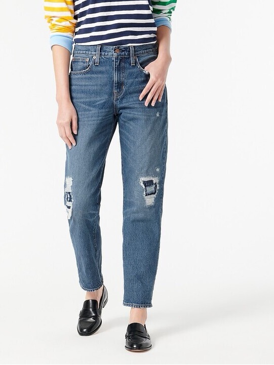 Jcrew Women’s Slouchyboyfriend Jean Distressed